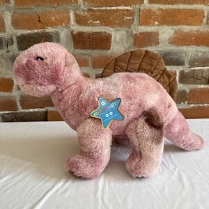 FAO Schwarz 12" Glow Brights LED Spinosaurus Dinosaur Stuffed Animal Plush